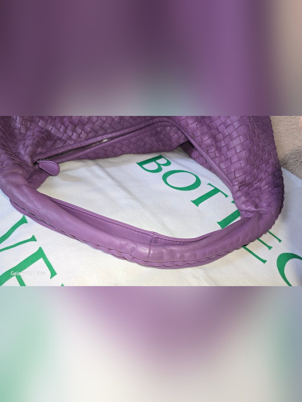 Bottega Veneta Large Purple Intrecciato Hobo Bag - Picture 10 of 16
